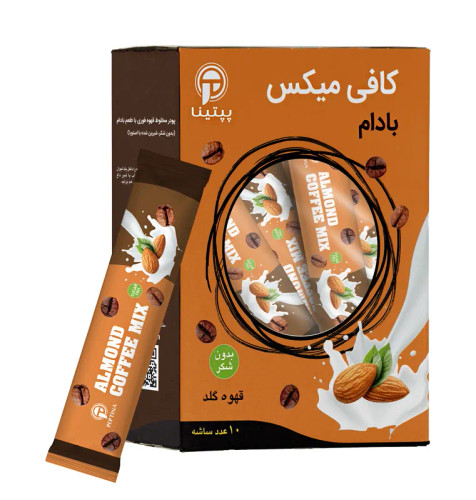 کافی میکس با پودر شیر بادام پپتینا