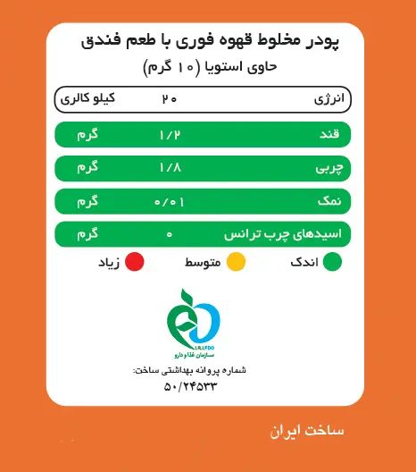 کافی میکس با پودر شیر فندق پپتینا