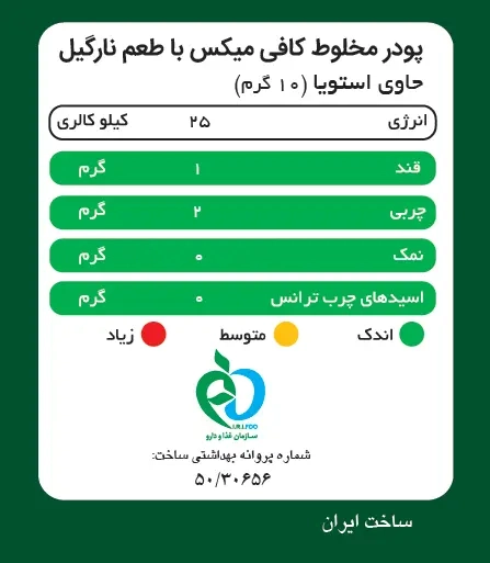 کافی میکس با پودر شیر نارگیل پپتینا