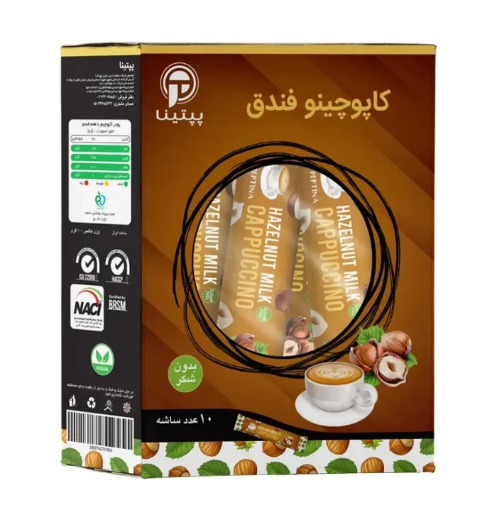 کاپوچینو فندق پپتینا جعبه 10 عددی