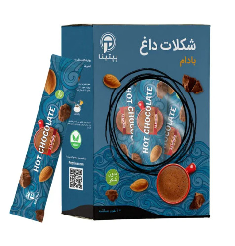 شکلات داغ با پودر شیر بادام بسته 10 عددی