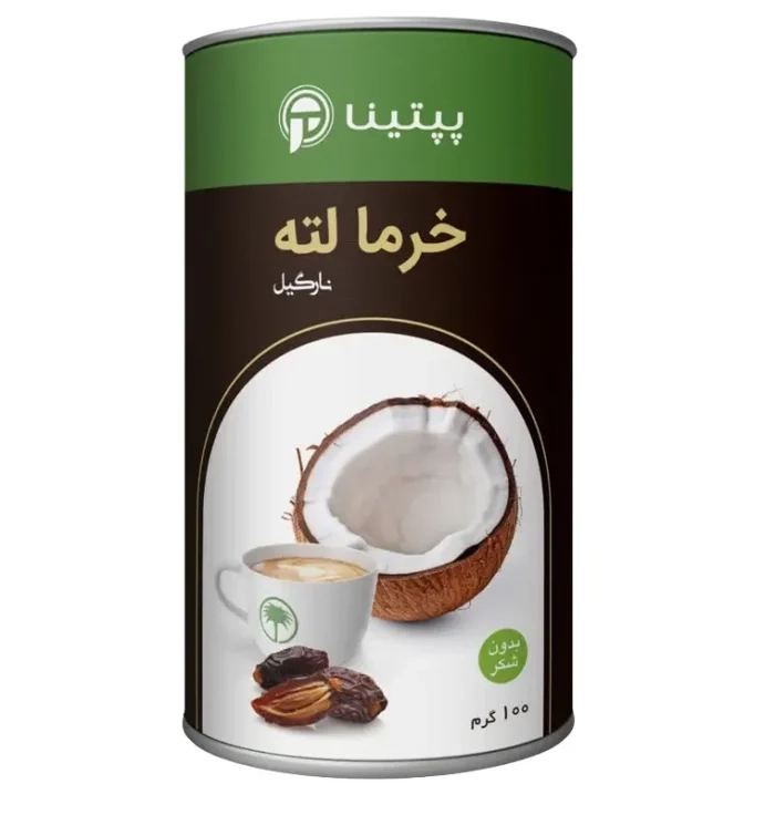 خرما لته نارگیل پپتینا قوطی 100 گرمی