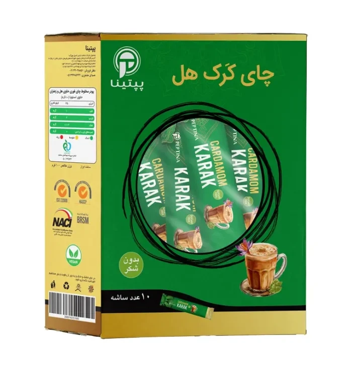 چای کَرک هل پپتینا جعبه 10 عددی