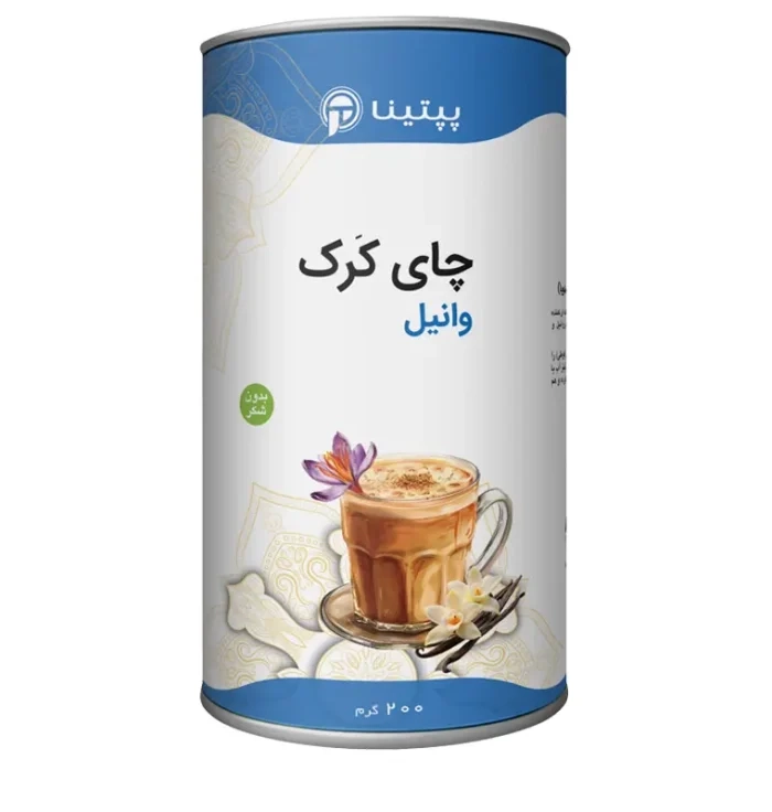 چای کَرک وانیل پپتینا قوطی 200 گرمی