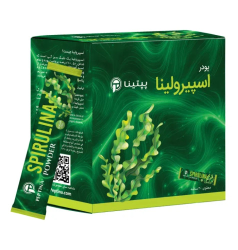 پودر اسپیرولینا سبز پپتینا بسته 30 عددی