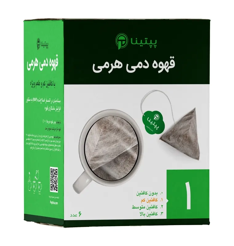 قهوه دمی هرمی (شماره ۱) پپتینا بسته 6 عددی