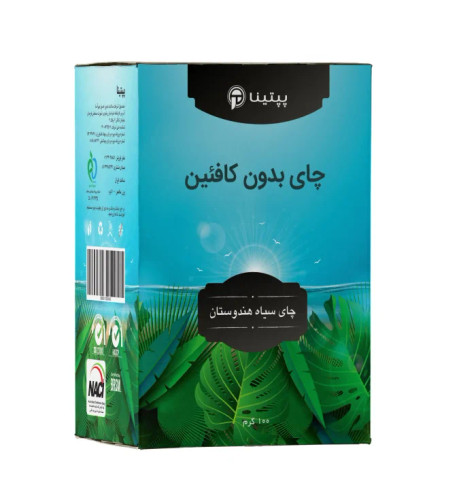 چای سیاه بدون کافئین پپتینا جعبه 100 گرمی