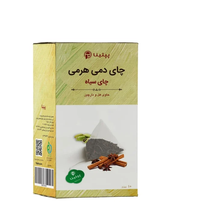 چای سیاه هل و دارچین پپتینا جعبه 100 گرمی
