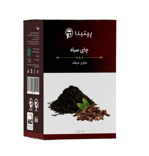 چای سیاه حاوی میخک پپتینا جعبه 100 گرمی