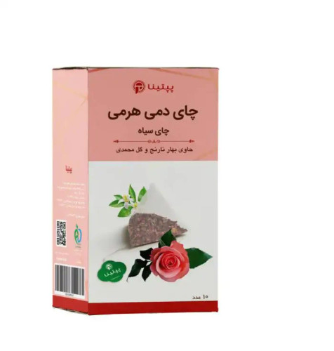 چای سیاه بهار نارنج و گل محمدی پپتینا بسته ۱۰ عددی