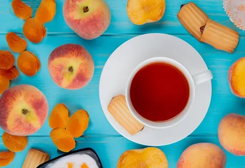 چای سیاه حاوی هلو پپتینا